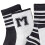 5 Pairs Kids Socks Soft Combed Cotton Black White 8
