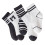 5 Pairs Kids Socks Soft Combed Cotton Black White 3
