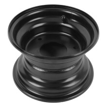 Langlebiger 145/70-6 Go-Kart-Felgen Schwarz Stylisch Antirutsch-Design mit 3 Löchern