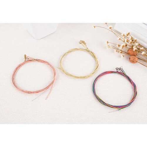 Replacement Guitar Strings Red 3pcs 2.95 X 2.95 X 0.2in 1