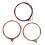 Replacement Guitar Strings Red 3pcs 2.95 X 2.95 X 0.2in 10