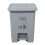 1set Waste Can Grey Pp Odor Isolation Home Office Use 1