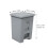 1set Waste Can Grey Pp Odor Isolation Home Office Use 2