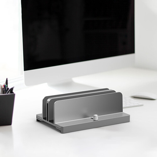 Unbranded  Notebook Vertical Storage Multiple Laptops Aluminum Stand 2