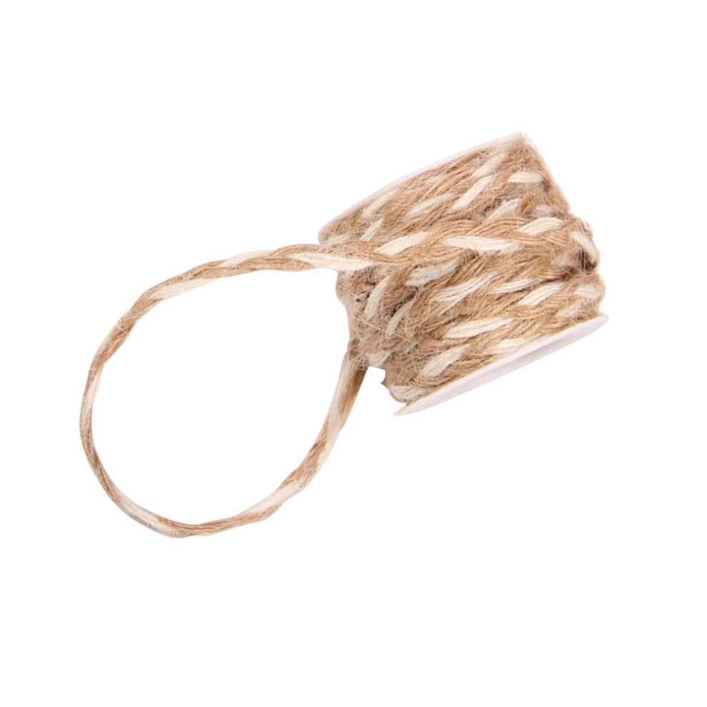5 M Hemp Rope Belt Natural Jute Twine Cord Rustic Burlap Ribbon Roll 3124102208380