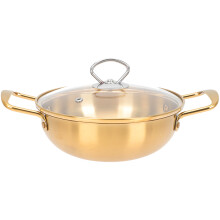 Stainless Silverware Golden Soups Stews Chafing Dish Steamer