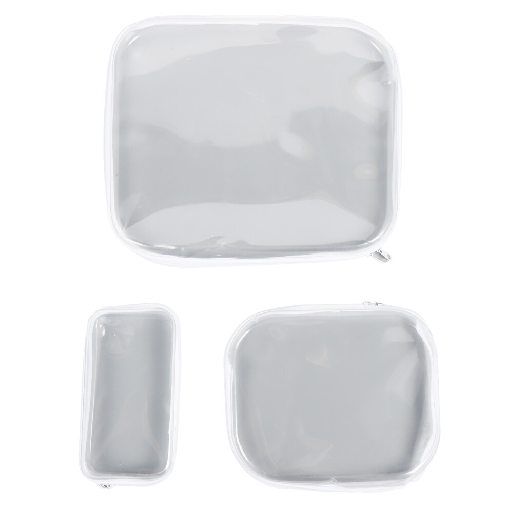 3pcs Storage Box Zippered Hard Pouch Travel
