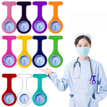 12 relojes de clip manos libres de silicona con broche para enfermeras, chefs, estudiantes y personal de laboratorio.