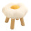 Small Foot Stool Cute Sunflower Soft Teddy Velvet 1