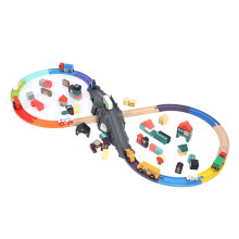 126pcs Wooden Block Track Set Educational Safe