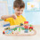 Wooden Train Tracks Set Simulation City Train Set 12