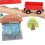 Wooden Train Tracks Set Simulation City Train Set 15