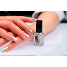 Mirror Nail Polish Plating Silver- Paste Metal Color Stainless Steel 6ml