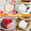 2 Pcs Foam Cake Dummies Dummy Heart Shaped Decorations White 7