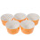 Small Dessert Bowls Ceramic Baking Bowl Orange 5pcs 11