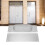 Pull Push Door Plate Handle with Screws 304 12