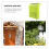 Raindrops With Lock Retro Vintage Mailbox Green 1pack 3