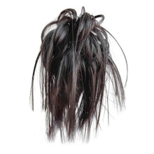 Ponytail Holder for Hair Extension, 2023 New Hair Part with Elastic Band Large Duvet Hair Part, Bridal Hairstyles Wavy Messy Bun Hair Parts