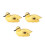 3Pcs Floating Yellow Duckling Realistic Plastic 1