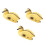 3Pcs Floating Yellow Duckling Realistic Plastic 8