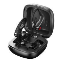 Bluetooth Headphones with LED Digital Display Wireless Earbuds Bluetooth 5.0 Noise Cancelling Headphones Sports Earphones with Microphone for Calls