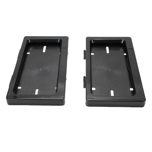 2pcs Electric Vehicle Flip Concealed Car License 2