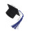 6pcs Blue Tassel Doctoral Cap Cover For Party Use 3