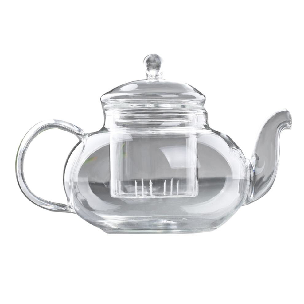 Clear Tea Kettle Heat- Resistant Glass Teapot Stovetop Tea Kettle