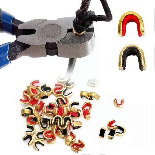 5 st Archerys String Nocking Points Bågar String Spänne Clip Mässing Rosett Sladd Nockpoint Archerys 1