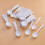 Raindrops Plastic Spoons White 88pcs 5.6in Round Head Design 11