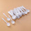 Raindrops Plastic Spoons White 88pcs 5.6in Round Head Design 7