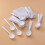 Raindrops Plastic Spoons White 88pcs 5.6in Round Head Design 9