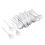 Raindrops Plastic Spoons White 88pcs 5.6in Round Head Design 1