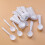 Raindrops Plastic Spoons White 88pcs 5.6in Round Head Design 8