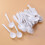 Raindrops Plastic Spoons White 88pcs 5.6in Round Head Design 6