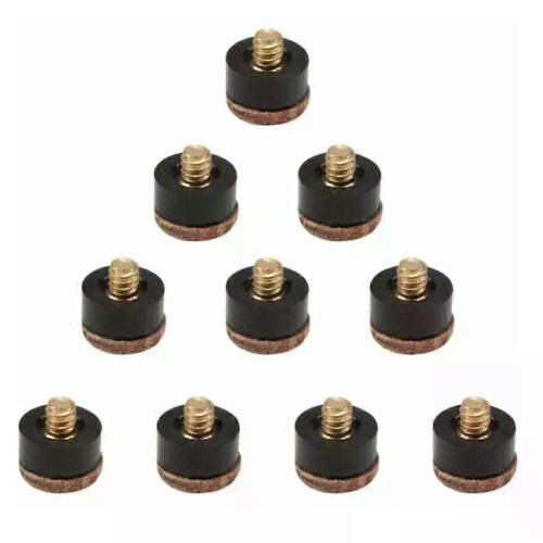 Lot de 5/10 embouts de queue de billard à visser, remplacement de tête de queue de billard 10 mm/11 2