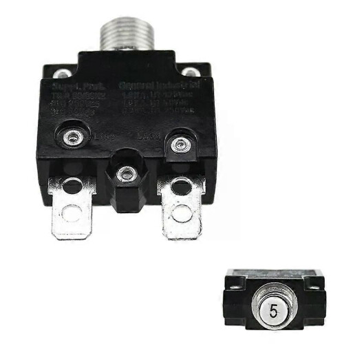 5A/10A/15A/20A/30AMP tryckknapp Återställbar termisk brytare Panelfäste 2