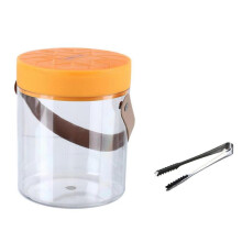 Ice Bucket with Ice Tray, Portable Transparent Basket, Ice Bucket for Fruit Storage, for Fruit And Drinking