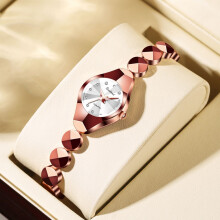(Rose gold - white flour) Ladies' waterproof, versatile, niche, high-end, exquisite bracelet, fashionable, ins style, light luxury quartz watch