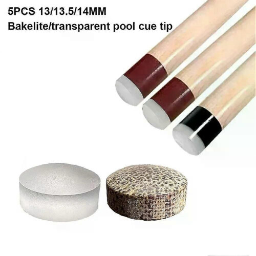 5Pcs Billard Queue Spitze Nicht-Rutsch Verschleiß-Beständig Starre Ersatz Queue Holz Queue Spitze Für 1