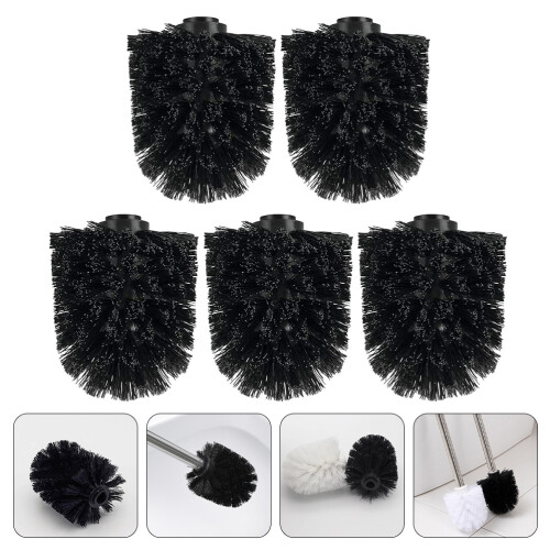 5 Pcs Toilet Brush Head Replacement Only Heads Refill 1