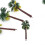 5Pcs Mini Tropical Palm Tree Simulation Plastic Coconut Tree Bonsai Miniature Landscape Decoration Scenery 5