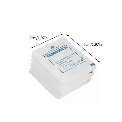 50 Stück langlebige Hämostase-Mullblätter, medizinische Einweg-Mullpads (weiß) 1