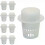 50pcs Hydroponic Basket Vegetable Net Cups Grow Vegetable Basket Cloning Cylinders-Sponge For Orchids 3