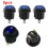 Interruttore rotondo a levetta ON/OFF per auto, barca, camion, 5 pezzi, LED blu-luce, 12 V 4
