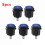 Interruttore rotondo a levetta ON/OFF per auto, barca, camion, 5 pezzi, LED blu-luce, 12 V 5