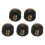 5Pcs/Pack 10/11/12/13mm Billiard Replacement Set Pool Cue Tips Pool Billiard Cue Stick Ferrules Screw-On 5