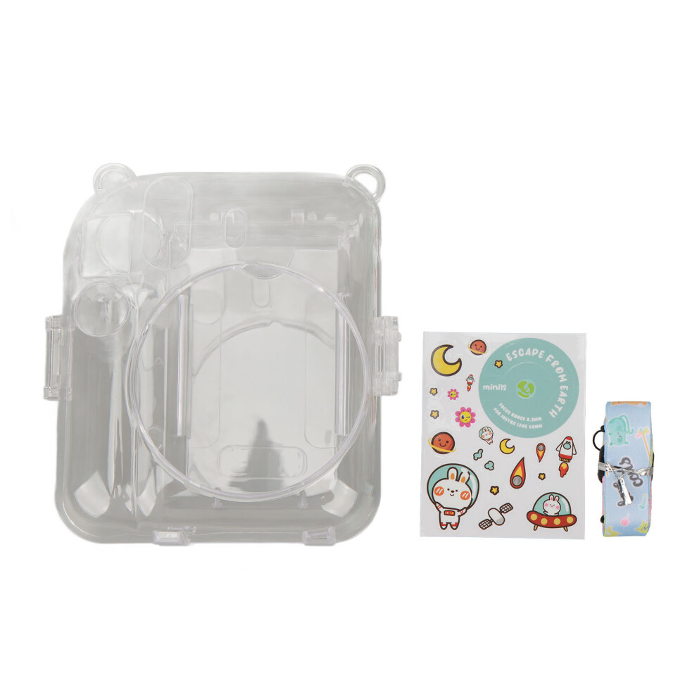 Instant Camera Case Kit Shoulder Strap Sticker Blue 8130196271648