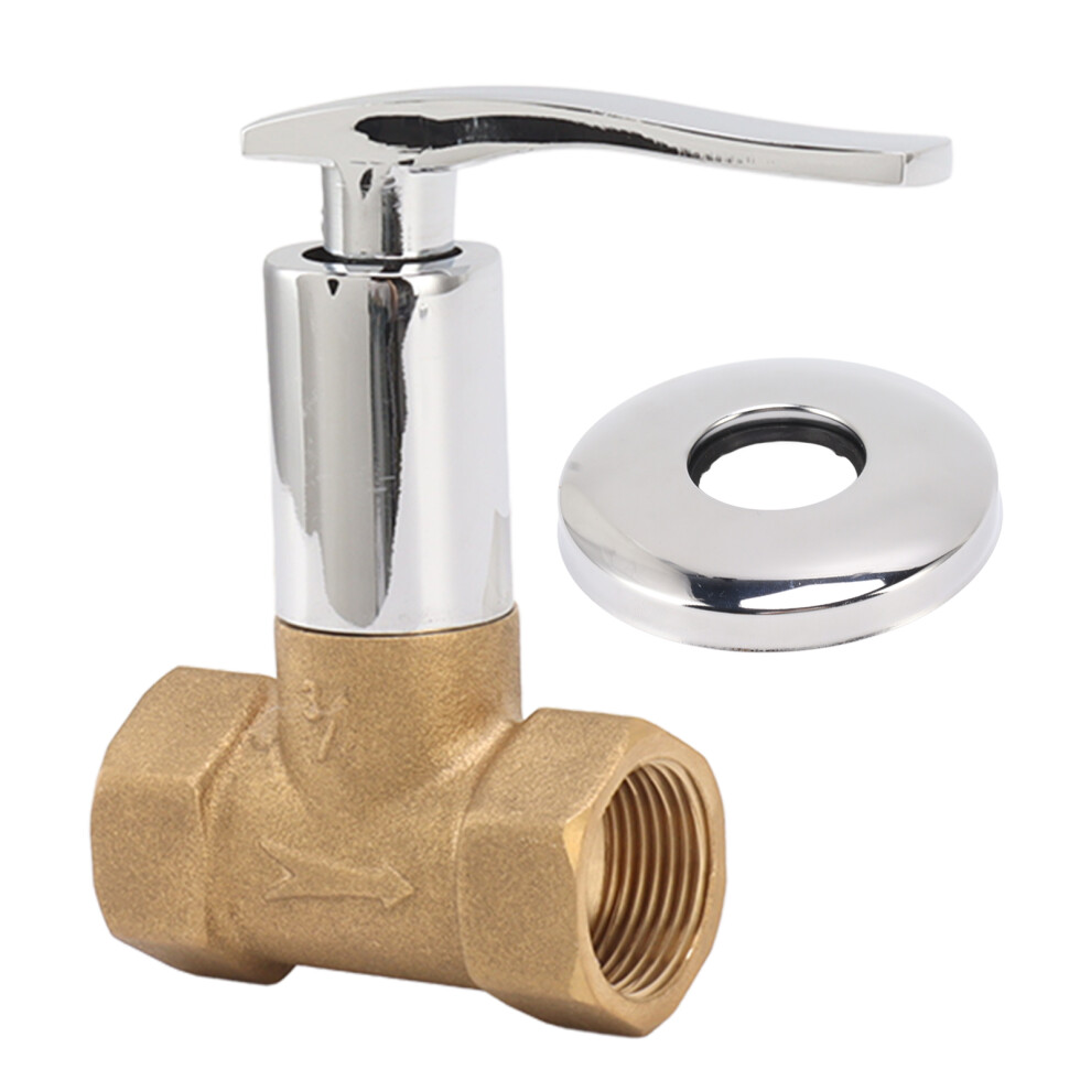 Water Stop Valve 3/4In Concealed Ceramic Brass 8130196271891