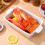 Rectangular Bakeware Ceramic White 1pcs For Roasting Supply 4